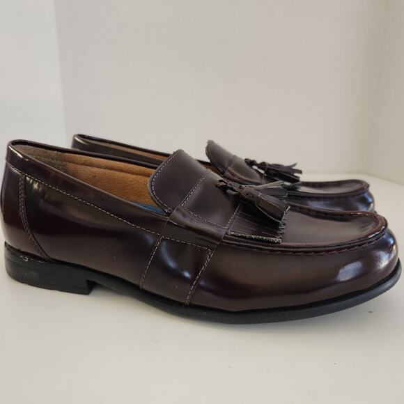 Nunn Bush Men Denzel Moc Toe Kiltie Tassel  Loafer KORE Comfort , Burgundy, 8 main image 8